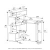 Furinno Moore L-Shape Computer Desk with 5-Tier Shelves - Thumbnail Image 2