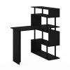 Furinno Moore L-Shape Computer Desk with 5-Tier Shelves - Thumbnail Image 4
