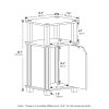 Furinno Just 3-Tier End Table with Door - Thumbnail Image 2