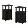 Furinno Just 3-Tier End Table with Door, Set of 2 - Thumbnail Image 1