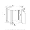 Furinno Simplistic End Table with Storage, Set of 2 - Thumbnail Image 2