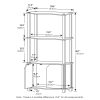 Furinno Go Green 4-Tier Multipurpose Display Shelf with Door - Thumbnail Image 2