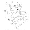 Furinno Tioman Outdoor Hardwood Tabletop Mini Planter Ladder Display Shelf - Thumbnail Image 2
