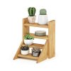Furinno Tioman Outdoor Hardwood Tabletop Mini Planter Ladder Display Shelf - Thumbnail Image 4