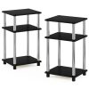 Furinno Just 3-Tier Turn-N-Tube End Table, 2-Pack - Thumbnail Image 1