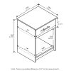 Furinno Tidur Nightstand with Handle with One Drawer - Thumbnail Image 2