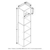 Furinno Pasir 5-Tier Open Shelf Bookcase - Thumbnail Image 2