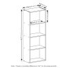 Furinno Luder 4-Tier Open Shelf Bookcase - Thumbnail Image 2