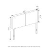 Furinno Roanne Upholstered Headboard - Thumbnail Image 2