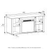 Furinno Jensen TV Stand with Fireplace - Thumbnail Image 3