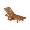 Furinno Tioman Outdoor Hardwood Malo Sun Lounger with Tray - Thumbnail Image 1