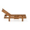 Furinno Tioman Outdoor Hardwood Malo Sun Lounger with Tray - Thumbnail Image 3