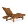 Furinno Tioman Outdoor Hardwood Malo Sun Lounger with Tray - Thumbnail Image 4