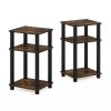 Furinno Just 3-Tier Turn-N-Tube End Table, 2-Pack - Thumbnail Image 1