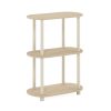 Furinno Turn-N-Tube No Tools 3-Tier Modern Oval Side Display Rack - Thumbnail Image 1
