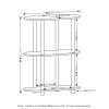Furinno Turn-N-Tube No Tools 3-Tier Modern Oval Side Display Rack - Thumbnail Image 2