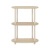 Furinno Turn-N-Tube No Tools 3-Tier Modern Oval Side Display Rack - Thumbnail Image 3