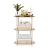 Furinno Turn-N-Tube No Tools 3-Tier Modern Oval Side Display Rack - Thumbnail Image 5