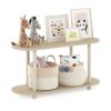 Furinno Turn-N-Tube No Tools Modern Oval Side Table - Thumbnail Image 4