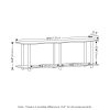 Furinno Turn-N-Tube No Tools Modern Rectangle Side Table - Thumbnail Image 2