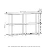 Furinno Turn-N-Tube No Tools 3-Tier Modern Rectangle Side Display Rack - Thumbnail Image 2