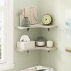 Furinno Rossi Wall Mounted Corner L-Shape Floating Display Shelves, Set of 2 - Thumbnail Image 6