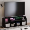 Furinno JAYA Large Media Console Table with LED For TV up to 65-Inch - Thumbnail Image 8