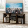 Furinno Classic TV Stand with Plastic Poles for TV up to 65-Inch - Thumbnail Image 6