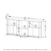 Furinno Classic TV Stand with Plastic Poles for TV up to 65-Inch - Thumbnail Image 2
