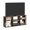Furinno Classic TV Stand with Plastic Poles for TV up to 65-Inch - Thumbnail Image 4