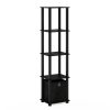 Furinno Turn-N-Tube No Tools 5-Tier Display Decorative Shelf with Bin - Thumbnail Image 1