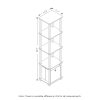 Furinno Turn-N-Tube No Tools 5-Tier Display Decorative Shelf with Bin - Thumbnail Image 2
