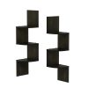Furinno Rossi 3-Tier Wall Mount Floating Corner Radial Shelf - Thumbnail Image 1