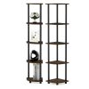Furinno Turn-N-Tube 5 Tier Corner Display Rack Multipurpose Shelving Unit, Set of 2 - Thumbnail Image 3