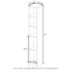 Furinno Indo Slim Open Bath Cabinet - Thumbnail Image 2