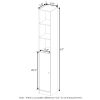 Furinno Indo Slim Door Bath Cabinet - Thumbnail Image 2