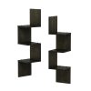 Furinno Rossi 3-Tier Wall Mount Floating Corner Radial Shelf - Thumbnail Image 1