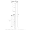 Furinno Indo Slim Luver Door Bath Cabinet - Thumbnail Image 2
