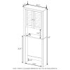 Furinno Indo Louver Door Bath Cabinet - Thumbnail Image 2