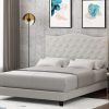 Furinno Abbyson Button Tufted Bed Frame - Thumbnail Image 6