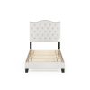 Furinno Abbyson Button Tufted Bed Frame - Thumbnail Image 3