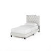 Furinno Abbyson Button Tufted Bed Frame - Thumbnail Image 4