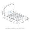 Furinno Nadia Nailhead Trim Bed Frame - Thumbnail Image 2