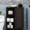 Furinno Indo Storage Shelf with Louver Door Cabinet - Thumbnail Image 6