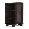Furinno Indo Storage Shelf with Louver Door Cabinet - Thumbnail Image 1