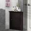 Furinno Indo Corner Louver Door Cabinet - Thumbnail Image 6