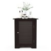 Furinno Indo Corner Louver Door Cabinet - Thumbnail Image 5