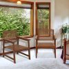 Furinno Tioman Hardwood Outdoor Armchair without Cushion - Thumbnail Image 4