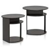 Furinno JAYA Simple Design Oval End Table - Thumbnail Image 1