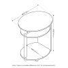Furinno JAYA Simple Design Oval End Table - Thumbnail Image 2